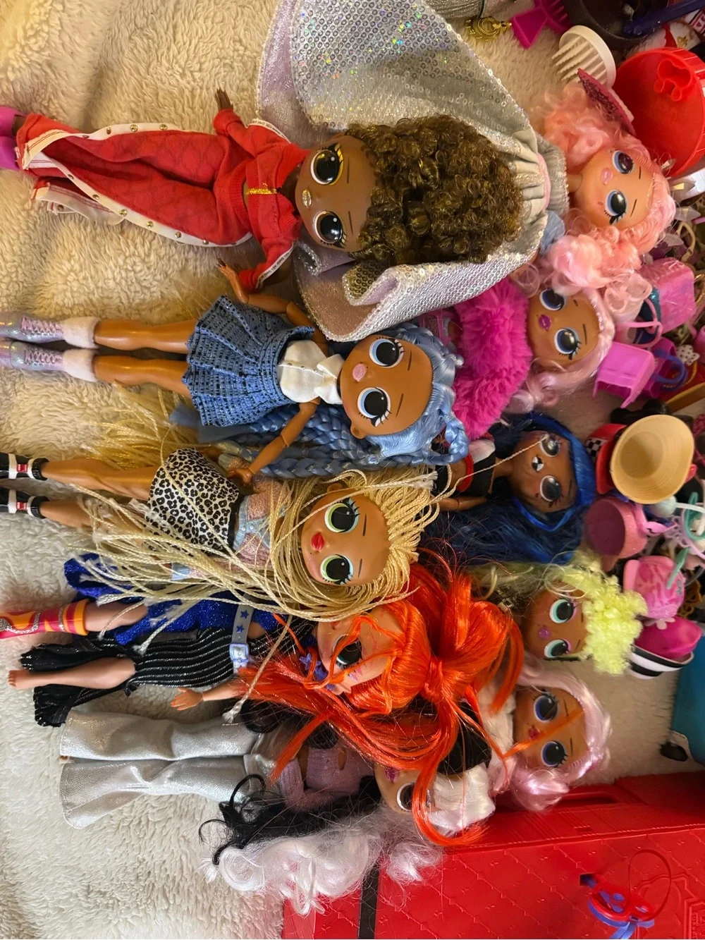 L.O.L. Surprise! Dolls Assortment with Red, Blue, Pink & Orange Hair